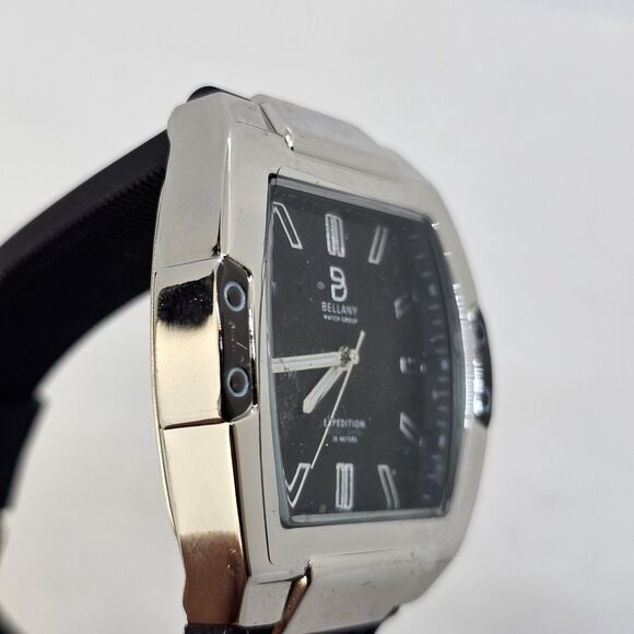 Bellany Expedition Men's Watch 41MM Gray Case Black Dial Black Plastic Bands - Picture 4 of 13